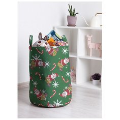 Корзина для игрушек "Санта клаус во сне" 35x50 см, toba-6837 Joy Arty