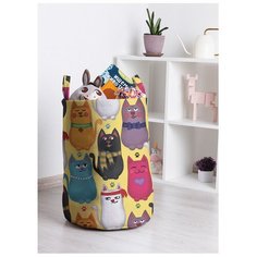 Корзина для игрушек "Стильные котики" 35x50 см, toba-10074R-M Joy Arty