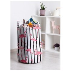 Корзина для игрушек "Смелые фламинго" 35x50 см, toba-17946 Joy Arty