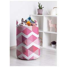Корзина для игрушек "Сложный зигзаг" 35x50 см, toba-4323 Joy Arty