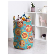 Корзина для игрушек "Звери в кругах" 35x50 см, toba-50002 Joy Arty