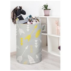 Корзина для игрушек "Косые стрелы с перьями" 40x60 см, toba-10300-L Joy Arty