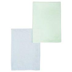Многоразовые пеленки Сонный Гномик муслиновые 92x65 голубой/салатовый 2 шт.