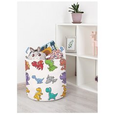 Корзина для игрушек "Парад динозавров" 35x35 см, toba-12649-S Joy Arty