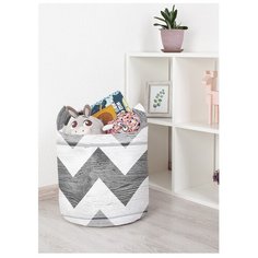 Корзина для игрушек "Будничный зигзаг" 35x35 см, toba-4316-S Joy Arty