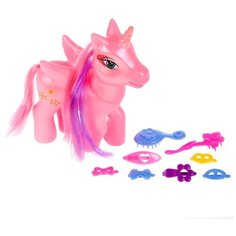 Пони Карапуз 16 см, с перламутровым покрытием, 8 аксессуаров