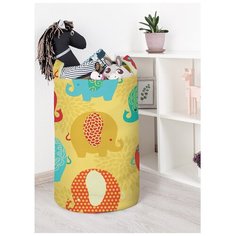 Корзина для игрушек "Яркие слоники" 40x60 см, toba-47619-L Joy Arty