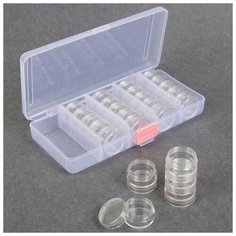 Контейнер для декора прямоуг 25 бан 19*10*3,5см d3см 5гр прозрач пакет 2564700 Сима ленд