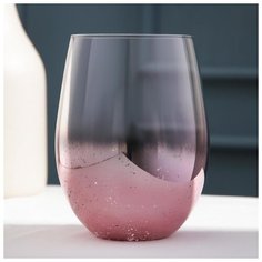 Стакан "Мерцание" 400 мл, 9х12 см, цвет розовый 5066819 Сима ленд