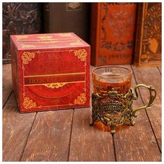 Подстаканник со стаканом "Лучший папа", 11,3 х 11,5 х 7,3 см 839696 Семейные традиции