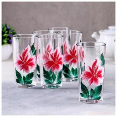 Набор стаканов 230 мл "Азалия", 6 шт, в подарочной упаковке 5367468 Gid Glass