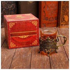 Подстаканник со стаканом "Босс Всея Руси", 11,3 х 11,5 х 7,3 см 1784368 Семейные традиции