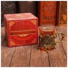 Подстаканник со стаканом "С Уважением", 11,3 х 11,5 х 7,3 см 839700 Семейные традиции