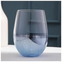 Стакан "Мерцание" 400 мл, 9х12 см, цвет синий 4711684 Сима ленд