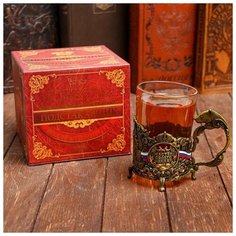 Подстаканник со стаканом "Мастер своего дела", кремль, 11,4 х 9,3 см 2690855 Семейные традиции