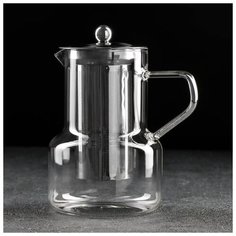 Чайник заварочный с металлическим сито "Бингли" 950 мл, 12,5х11х18 см 5429699 Сима ленд