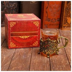 Подстаканник со стаканом "С 8 марта", 11,4 х 9,3 см 5099484 Семейные традиции