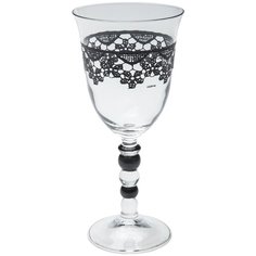 KARE Design Бокал для красного вина Lace, коллекция "Кружево" 8,5*18,7*8,5, Стекло, Черный