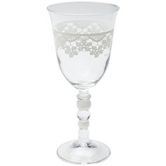 KARE Design Бокал для красного вина Lace, коллекция "Кружево" 8,5*18,7*8,5, Стекло, Белый