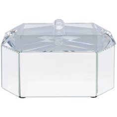 KARE Design Шкатулка Diamond, коллекция "Бриллиант" 18*13*12, МДФ, Зеркальное стекло, Бесцветный