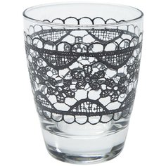 KARE Design Стакан Lace, коллекция "Кружево" 7*10*7, Стекло, Черный
