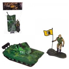 Игровой набор Abtoys Боевая сила Танк, фигурка солдата, акссесуары, в пакете