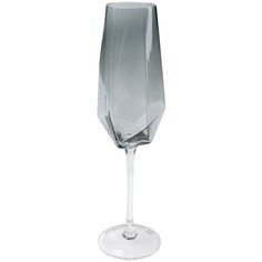 KARE Design Бокал для шампанского Diamond, коллекция "Бриллиант" 8*28*8, Стекло, Серый