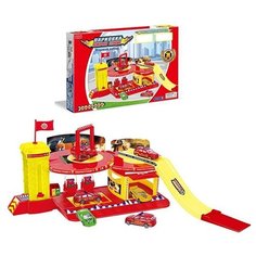 Игровой набор Пожарная станция с 2машинами, BOX ,арт.ZYB-B1311-1. Zhorya Г59914