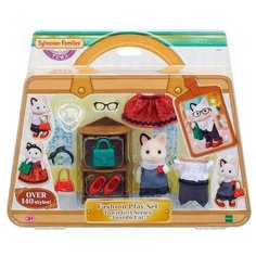 Sylvanian Families TOWN Series Набор "Кошка модница в городе и ее гардероб" 5462