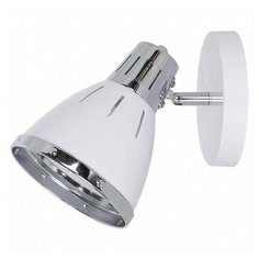 Спот Arte Lamp, 1х60W, хром, размеры (мм)-210x140x200, плафон - белый с каймой