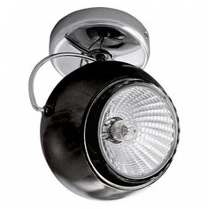 Спот Lightstar, 1х50W, размеры (мм)-90x110, плафон - черный, хром
