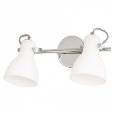 Спот Arte Lamp, 2х40W, хром, размеры (мм)-400x100x150, плафон - белый