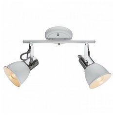 Спот Arte Lamp, 2х40W, хром, размеры (мм)-280х90х220, плафон - белый