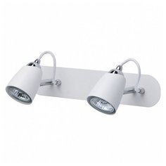 Спот MW-Light, 2х50W, хром, размеры (мм)-350x140x95, плафон - белый, хром