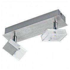 Спот Eglo, 2х5,4W, серебро, размеры (мм)-250x70, 2700К, плафон - неокрашенный