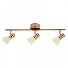 Спот Eglo, 3х5W, медь, размеры (мм)-585x100, 3000К, плафон - шампань