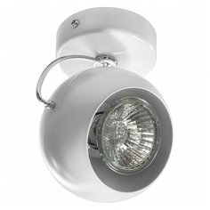 Спот Lightstar, 1х50W, белый, размеры (мм)-90x110, плафон - белый