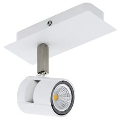 Спот Eglo, 1х5W, никель, размеры (мм)-165х70, 3000К, плафон - белый