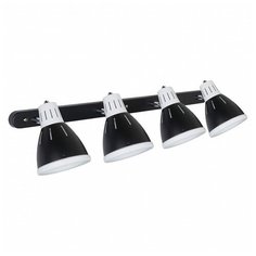 Спот Arte Lamp, 4х40W, черный, размеры (мм)-800x160x180, плафон - черный с белой каймой