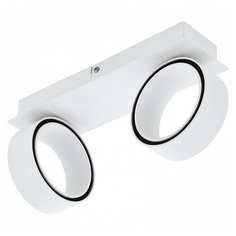 Спот Eglo, 2х5W, белый, размеры (мм)-310x80x145, 3000К, плафон - белый