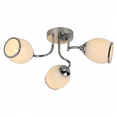 Потолочная люстра Escada, 3х60W, хром, размеры (мм)-490x190, плафон - белый