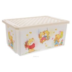 Детский ящик для хранения "Bears" 12л слоновая кость Little Angel