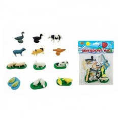 Игровой набор Ферма, 12 предметов, пакет , . Наша Игрушка