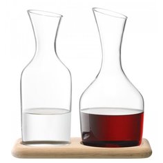 Набор из кувшинов для вина и воды на деревянной подставке LSA G1166-00-991