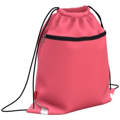 Мешок для обуви ErichKrause с карманом на молнии 500х410мм Neon Coral