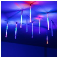 Светодиодная гирлянда ARD-ICEFALL-CLASSIC-D12-200-10PCS-CLEAR-32LED-LIVE RGB (230V, 10.5W) Arlight