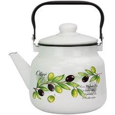 Чайник 3,5л ОЛИВИЯ, эмалированный Эмаль