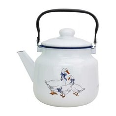Чайник 3,5л ГУСИ, эмалированный Эмаль