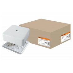 Коробка распаячная КР 100х100х44 ОП с клем. колодкой белая IP40 TDM