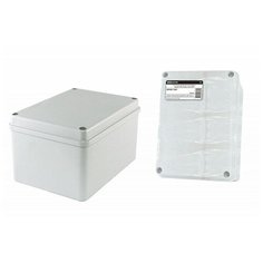 Распаячная коробка ОП 150х110х85мм, крышка, IP44, гладкие стенки, инд. штрихкод, TDM